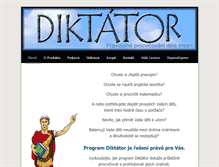 Tablet Screenshot of diktatorek.cz